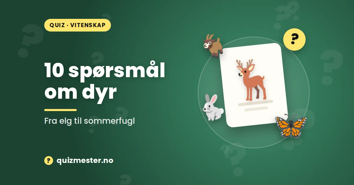 10 spørsmål om dyr