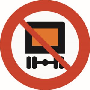 Forbudet gjelder kjøretøy som medbringer farlig gods