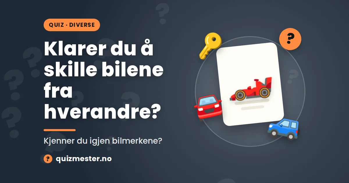 Klarer du å skille bilene fra hverandre?