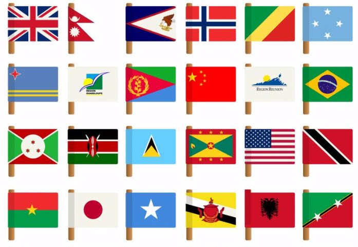 10 enkle flagg