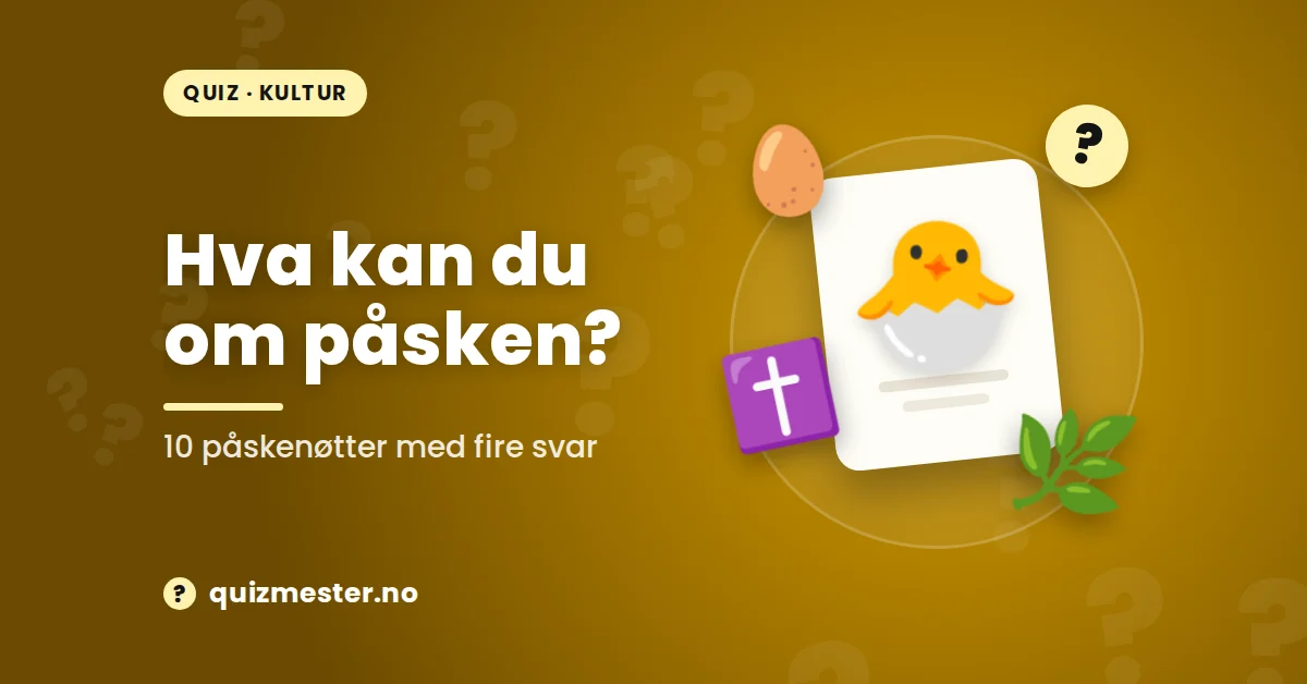Hva kan du om påsken?