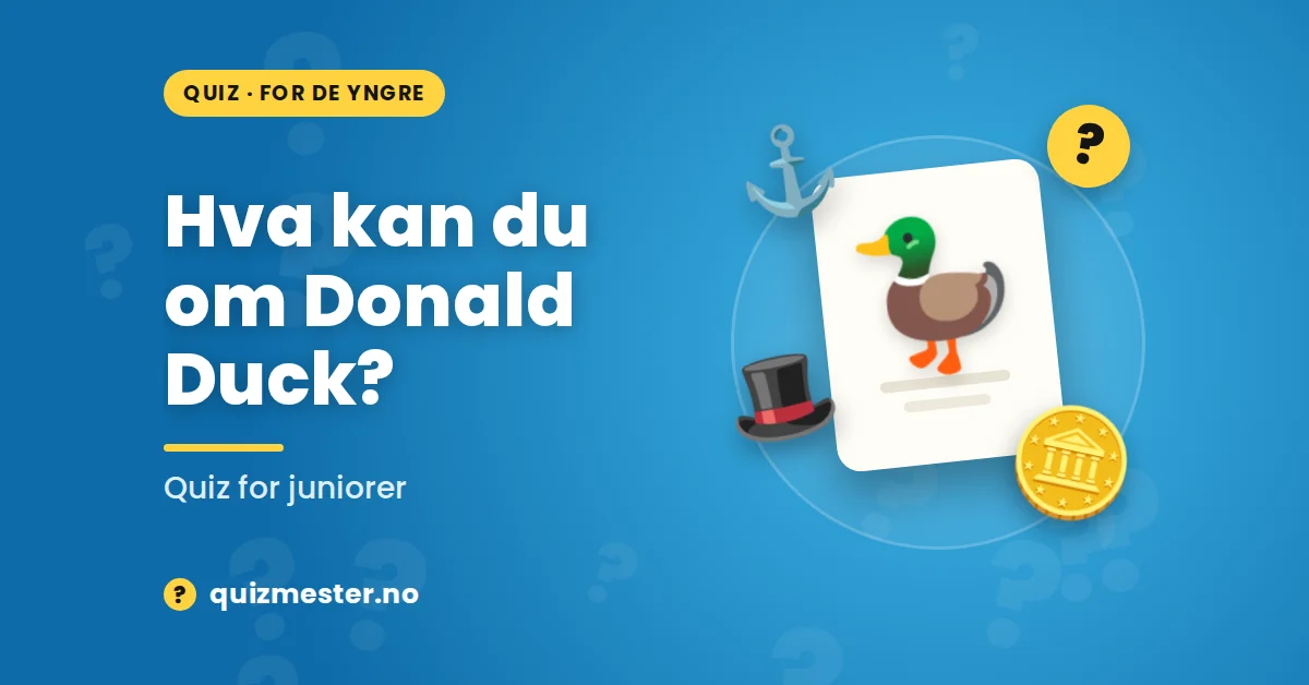 Hva kan du om Donald Duck - for juniorer