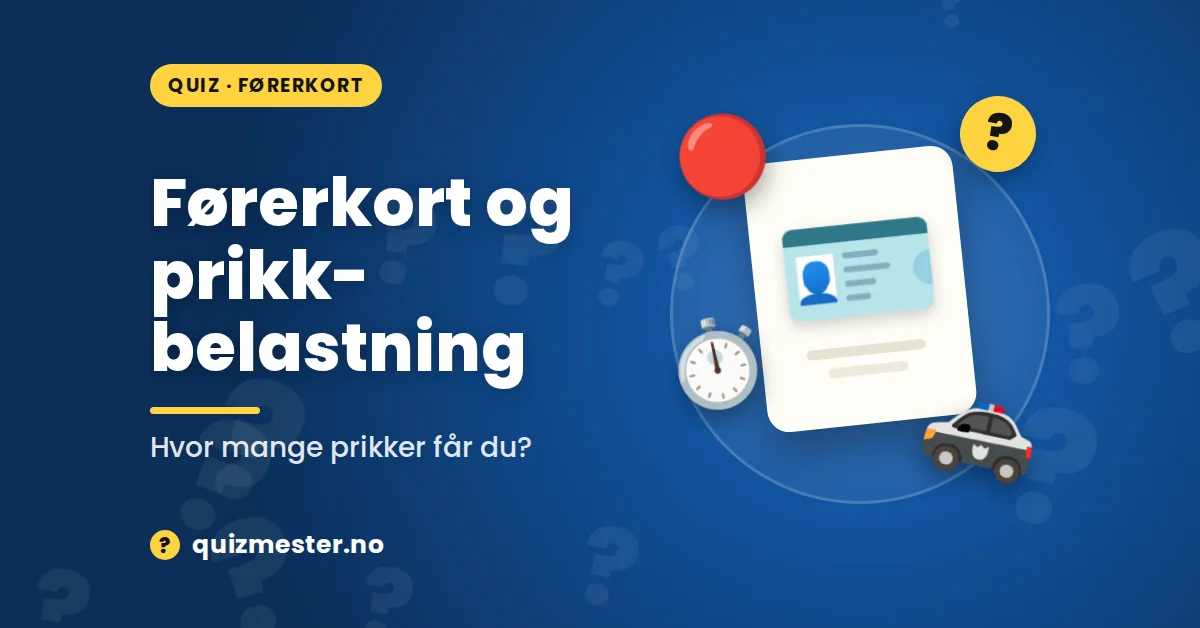 Førerkort og prikkbelastning