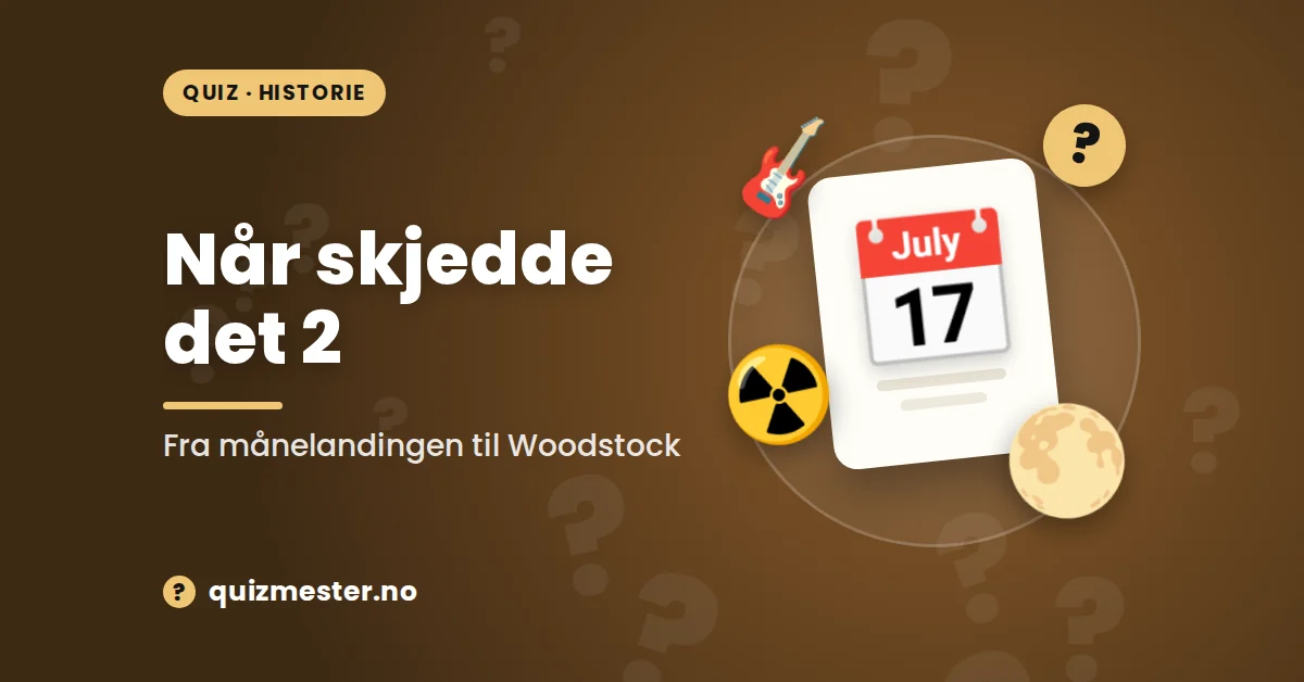 Når skjedde det 2