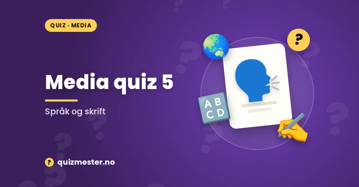 Media quiz 5 - Språk