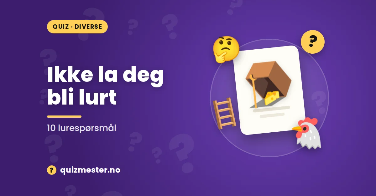 Ikke la deg bli lurt