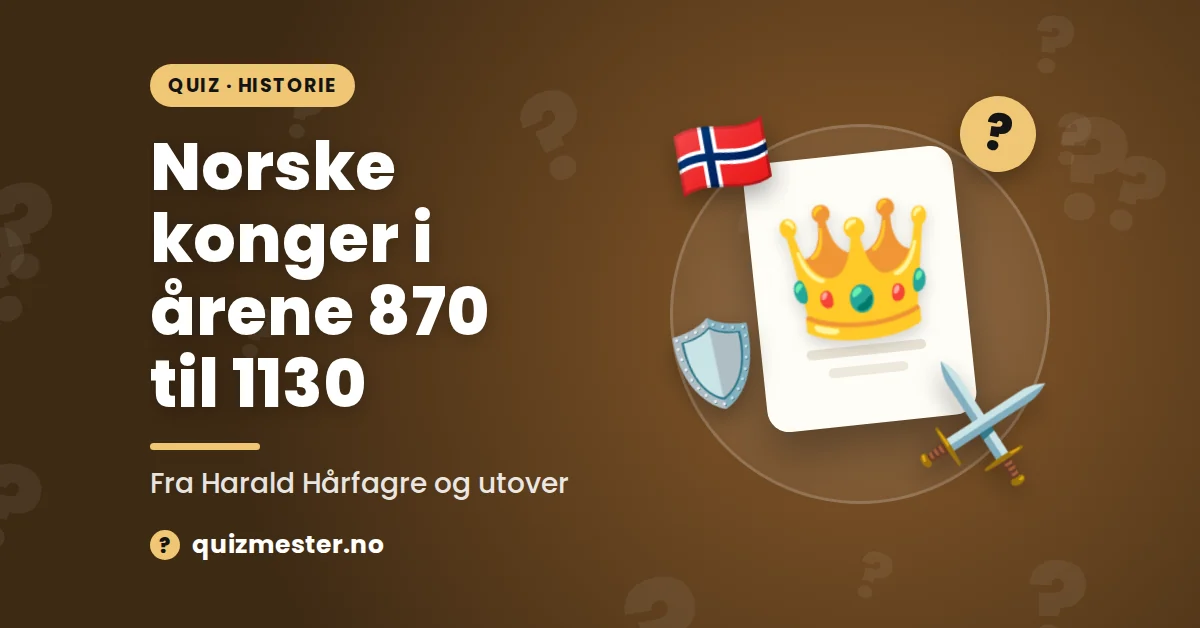 Norske konger i årene 870 til 1130