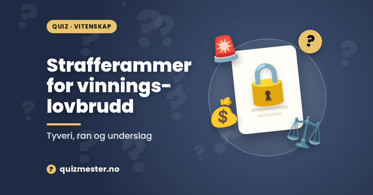 Strafferammer for Vinningslovbrudd