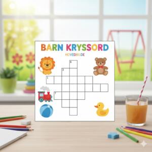barn kryssord